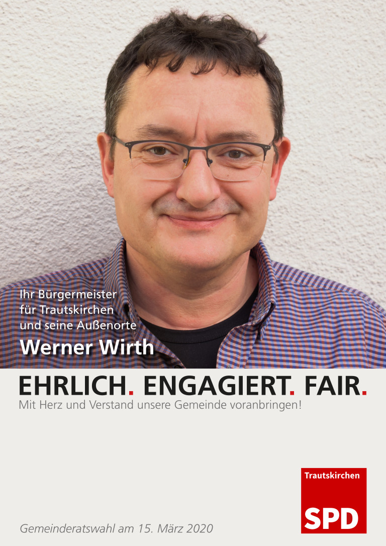 Wahlen 2020 | Plakat Werner Wirth